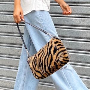 Tiger Print Shoulder Bag
